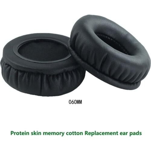 ANJIRUI 60mm protein skin memory cotton ear pads thickening 60MM headset sets sponge sets Headphone Pillow Replacement ear pads