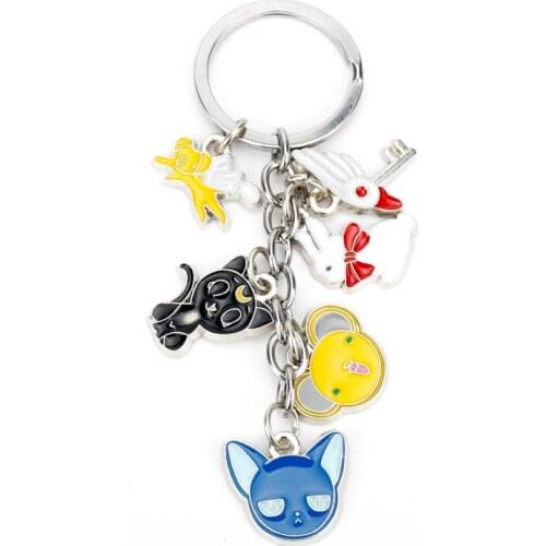 Dongsheng Anime Cute Moon Keychain Card Captor Sakura Keychain Cardcaptor keychain -50