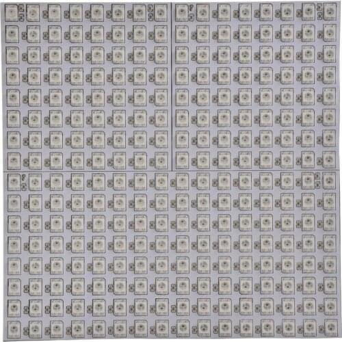 Fast 50pcs 16*16 Pixel 5050 RGB WS2812B panel SK6812 WS2812 Addressable Ragid LED Panel Screen Individually DC5V