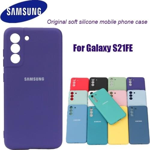 For Samsung Galaxya S21FE Case For Samsung s21fe Cover soft Liquid Silicone Phone Case For Samsung Galaxy S21 FE case