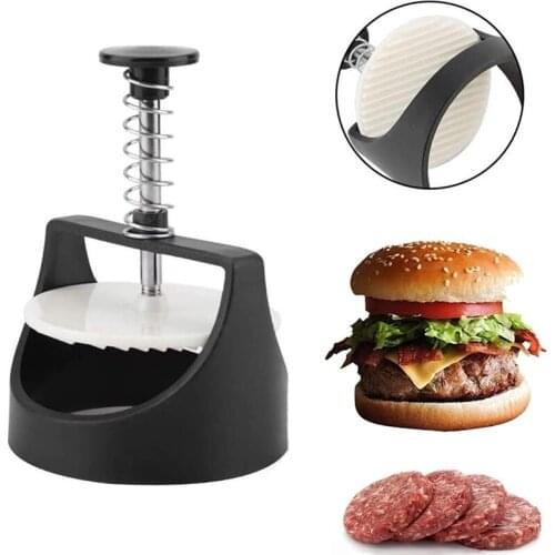 Home Kitchen Hamburger Patty Maker Press Burger Meat Maker Mold,Stainless Steel Round Shape Hamburger Press Kitchen Gadgets