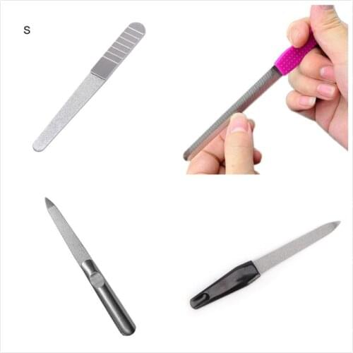 5Styles Double Sided Metal Nail File For Manicure Pedicure Podiatry Women Beauty Nail Tools Hot Selling Color Random