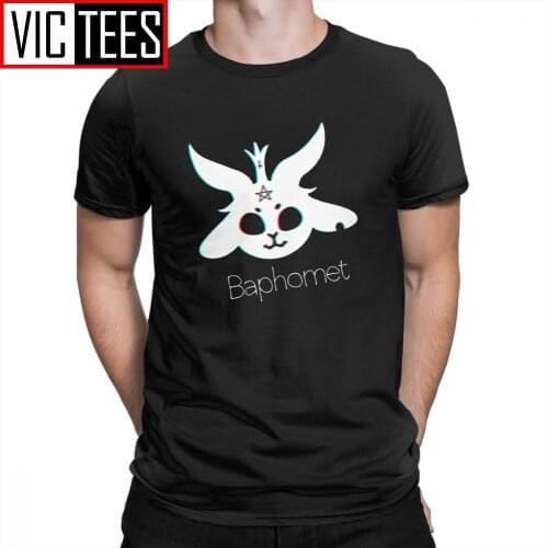 Baphomet T-Shirts Male Crew Neck Breathable Men T Shirts 100% Cotton Brand Tee Shirts Simple Style Unique