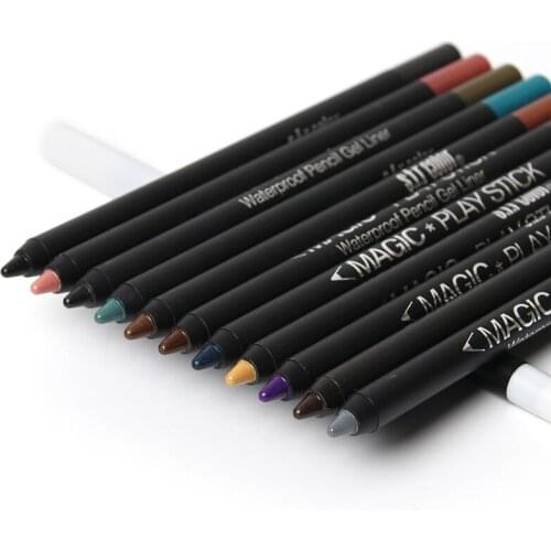 12 Colors Eyeliner Pencil Pearlescent Eye Shadow Waterproof Long-lasting Smooth Lying Silkworm Pen Eye Liner Pen Eyes Make Up