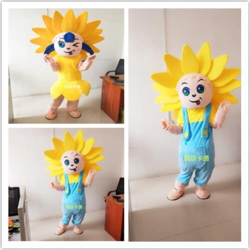 Sunflower Mascot Costume Cosplay Furry Suits Party Game Fursuit Cartoon Dress Outfits Carnival Halloween Xmas Easter Advertising
