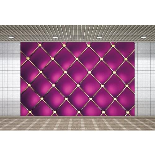 Lyavshi Gold Rose Color Soft Headboard Drawing Pattern Seamless Pattern Party Decor Photography Backdrop Photographic Background