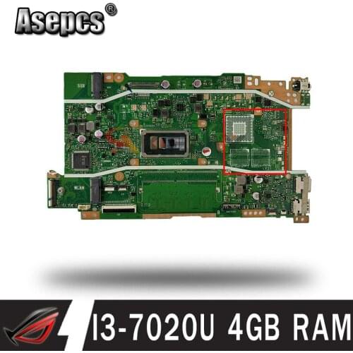 X409UA notebook mainboard For ASUS X409 X409U X409UJ X409UA laptop motherboard mainboard W/I3-7020U 4GB RAM GM tested full 100