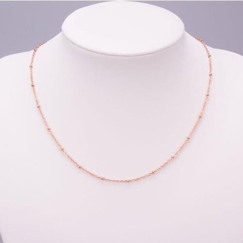 Trendy Stainless Steel Gold Bead Choker Necklace For Women Simple Charms Jewelry Gift Unfade Necklace Fast Shipping
