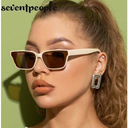 Fashion Small Square Sunglasses Women 2021 Luxury Brand Mens Rectangle Sun Glasses Trendy Lunette De Soleil Femme