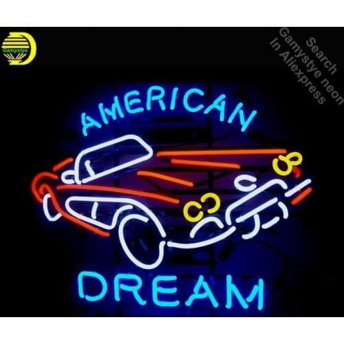 CORVETT AMERICAN DREAM neon Signs Glass Tube neon lights Recreation Windows Iconic Sign Neon Light LAmps fluorescent signs