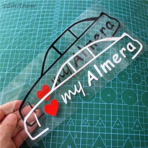 New I love my car Vinly Decal Styling Door Windows Trunk Sticker For nissan Almera n16 n15 tino 2020 b10 Accessories