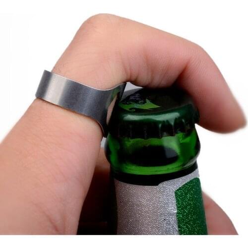 New Mens Cool Ring Beer Bar Tool Novelty Beer Bottle Opener Ring Bike Ring 4 Colors for Choose