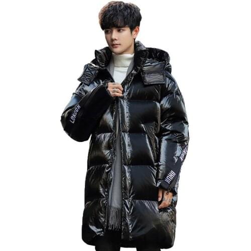 Winter New Style White Duck down Thick Mens Mid-length down Jacket Popular Brand Korean-style MenS Wear