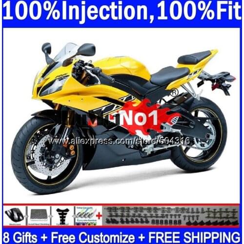 OEM For YAMAHA YZF R 6 YZF 600 YZF-600 7MC.94 YZF R6 06-07 600CC YZF600 YZF-R6 2006 2007 YZFR6 06 07 Yellow Nice OEM Fairings