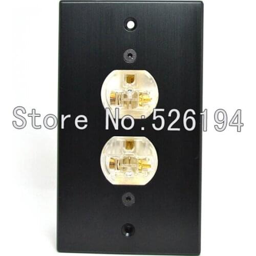 One pcs AC-105B Acrolink Aluminium red copper AC Power Conditioner Wall Plate onepieces
