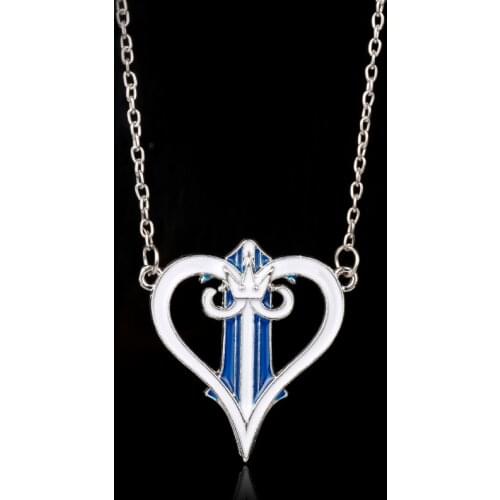 Dongsheng Wholesale Jewelry Kingdom Hearts Necklace Women Girls Trendy Accessories Charms Pendants Necklaces for Women Girl Gift