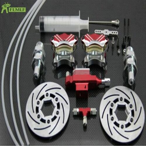 Alloy CNC Piston Front Hydraulic Brake System Set Fit for 1/5 GTB HPI ROFUN ROVAN KM BAJA 5B 5T 5SC SS RC CAR Toys PARTS