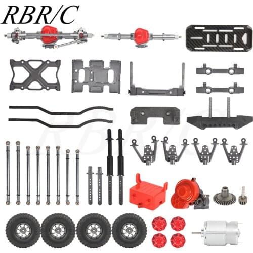 RBR/C SCX10 1:10 Off-Road Climbing Four-Wheel Drive RC Car Chassis Frame Various Metal Parts DIY Modified Upgraded Accessory