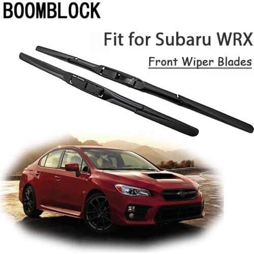 BOOMBLOCK 2PCS High Quality Front Windshield Wiper Blades For Subaru WRX 2017 2016 2015 2014 Accessories