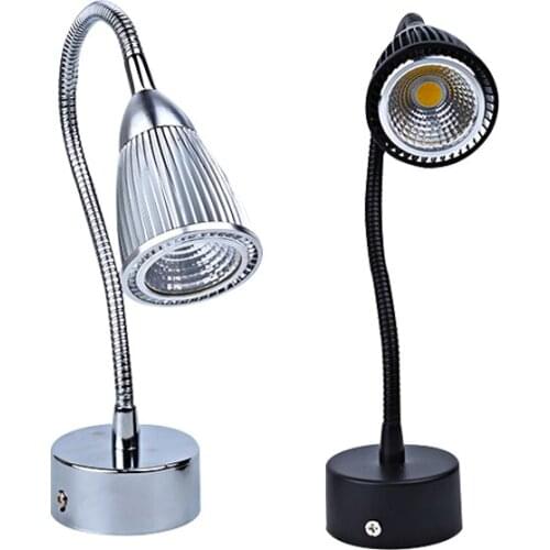 3W 5W 7W LED Hoses Wall Lamp Flexible Home Hotel Bedside Reading Lamp Wall Light Modern Fashion Book Lights Indoor Lighting