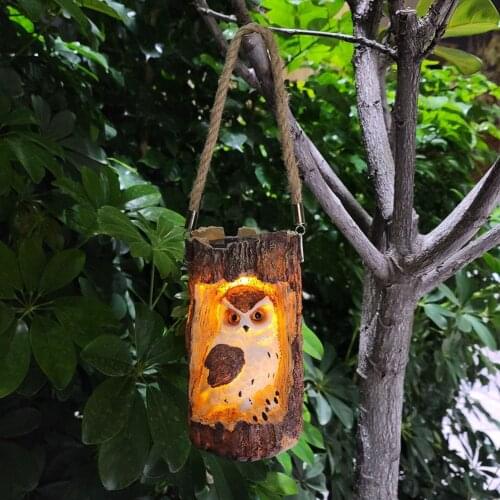 LED Solar Light Simulation Owl Garden Solar Lights, Solar Powered LED Lamp Outdoor, Decorative Waterproof Garden Stake Lights