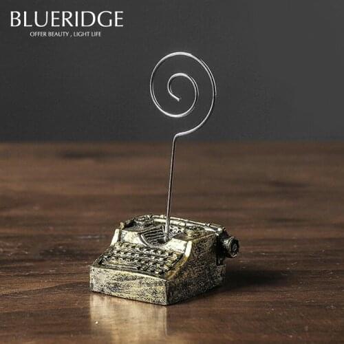 Vintage Mini Old Typewrite Resin Statues Home Decoration Crafts Desktop Miniatures Artware Office Table Decor Sculpture