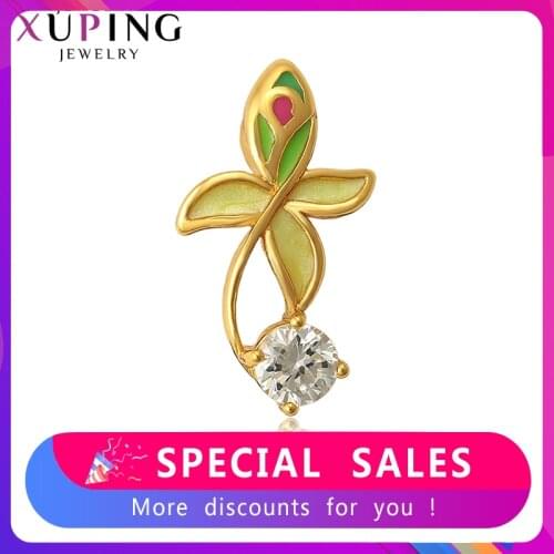 Xuping Pendant for Women New Arrival Elegant Shaped Jewelry Synthesis Cubic Zirconia Romantic Vintage Mothers 35192