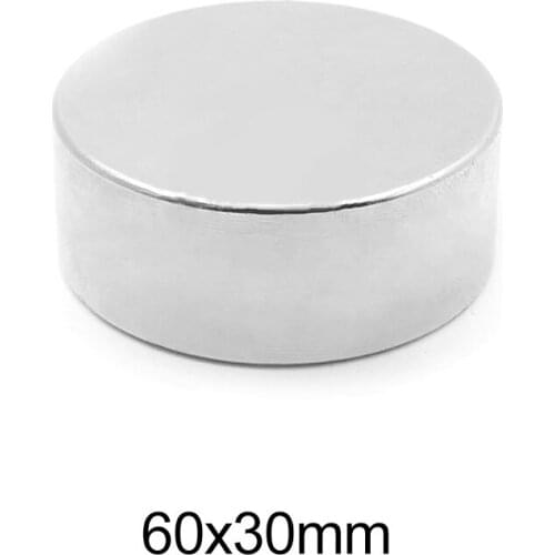1PC 60x30 MM Thick Big Round NdFeB magnets 60mm X 30mm Neodymium Magnet Disc 60x30mm N35 Permanent Magnet Strong 60*30 mm