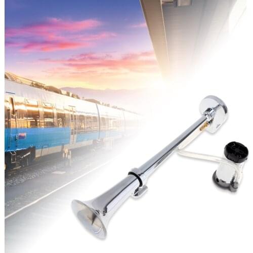 12V 150DB Super Loud Single Trumpet Air Horn Compressor Horn Speaker Kit for Cars Trucks Boats Motorcycles Automotive