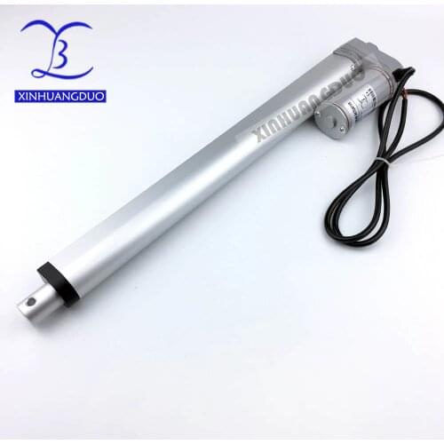 12v 24V 450mm/18inch stroke 900N /198LBS micro linear actuator TV lift high speed electric linear actuator dc motor