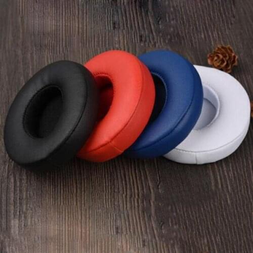 2pcs/pair Leather Earphone Ear Pads Buds Sponge Cushion Foam For Best Solo 2.0 3.0 Headphone