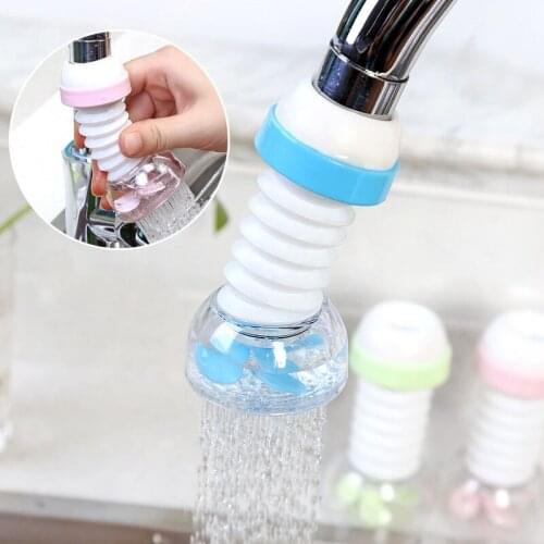 360 Degree Adjustable Water Tap Extension Filter Shower Water Tap Bathroom Faucet Extender Home Kitchen Accessories