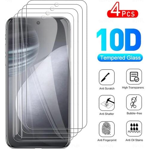 4Pcs Full Cover Protective Glass For Cubot X50 Tempered Glass For Tobot X 50 Cu Bot 50X 6.67" 2021 Phone Screen Protector Film