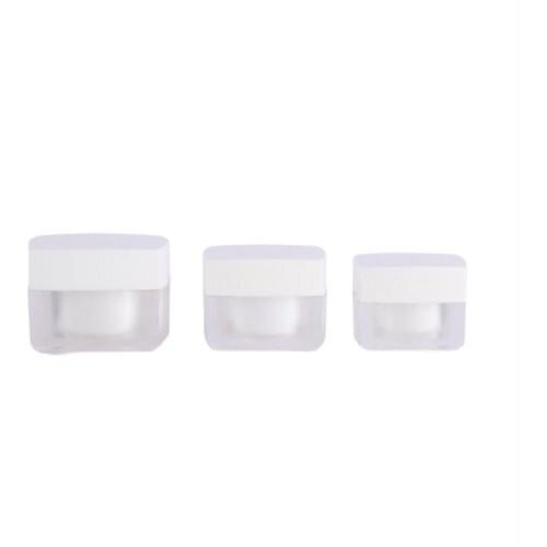 50G frosted square shape plastic acrylic jar pot tin hyaluronic eye cream serum essence moisturizer skin care cosmetic packing