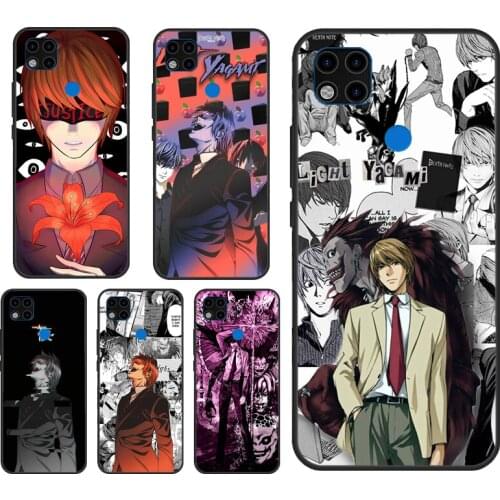Light yagami DEATH NOTE Case For Xiaomi Redmi Note 10 Pro Case For Redmi Note 9 Pro 7 8 8T 9S 9A 9C 9T Back Cover