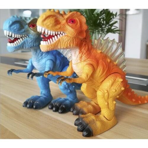 Childrens electric dinosaur toys luminescent sound simulation animal plastic model toy