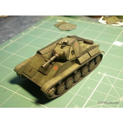 DIYMyModeI Soviet t-70 & T-80 light tank DIY Handcraft Paper Model KIT Handmade Toy Puzzles Gift Movie props RU(Origin)