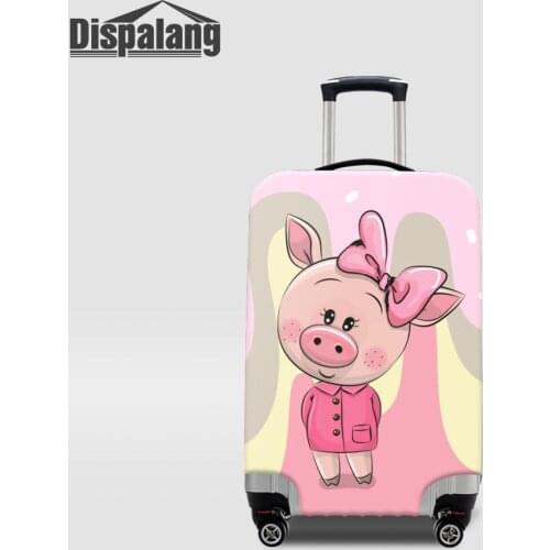 Cartoon Travel Suitcase Cover Designer Piggy Printing Elastic Luggage Protective Cover Rain Dust Cover for 18-32 inch Trunk Case