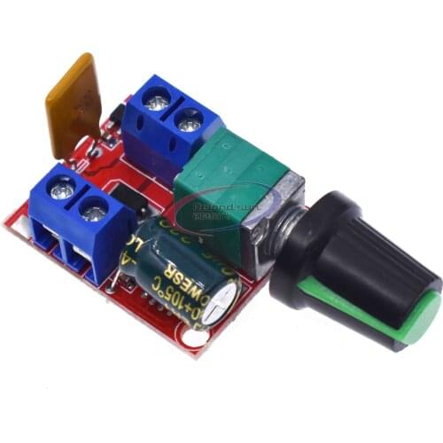 Hot Sale Mini 5A PWM Max 90W DC Motor Speed Controller Module 3V-35V Speed Control Switch LED Dimmer