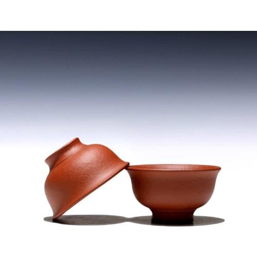 Tao 】 yixing undressed ore host purple sand cup down slope mud exposure wide mouth sample tea cup 90 cc single price