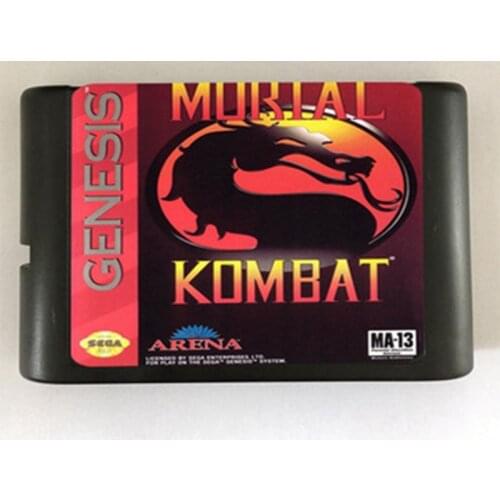 Mortal Kombat Game Cartridge Newest 16 bit Game Card For Sega Mega Drive / Genesis System