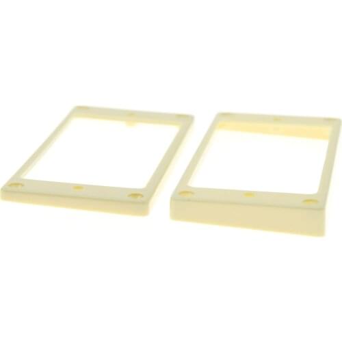 Cream Humbucker Flat Base Pickup Ring Mounting Rings for Les Paul Replacement Guitar Pickup Frame Cover