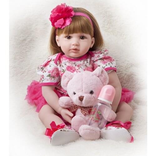 Bebes doll 60cm Reborn Baby Doll Toy For Girl Exquisite Princess Toddler lovely Babies Child Birthday Gift Play House Toy