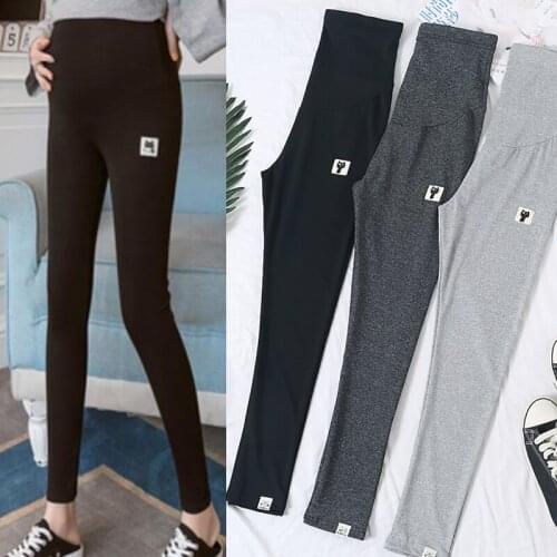Summer Maternity Legging Elastic Waist Belly Sports Cotton Casual Clothes for Pregnant Women Pregnancy Pencil Pants 2021 Spring