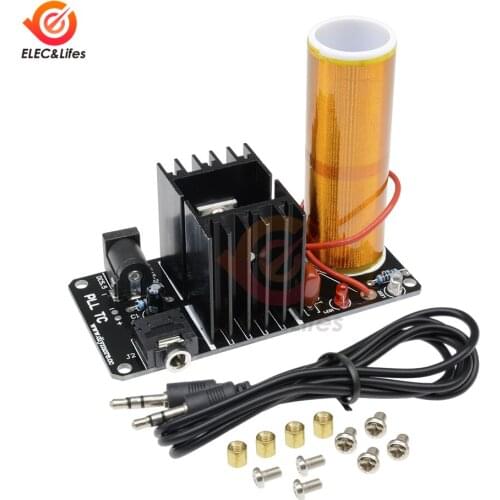 15W Mini Tesla Coil Speaker Diy Kit for Plasma speaker stereo speakers Resonant wireless transmission