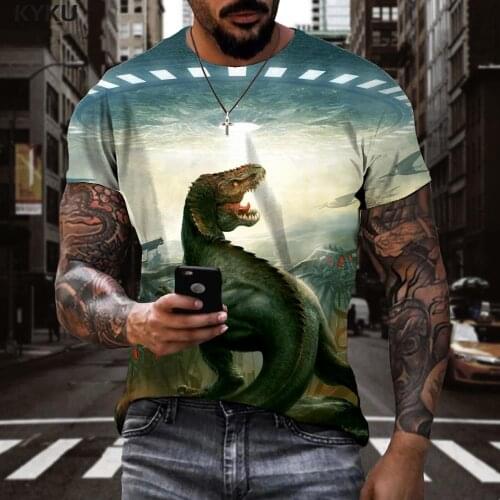 3d Tshirt Dinosaur T-shirt Men Animal Anime Clothes Hip Hop Tshirt Printed Harajuku T-shirts 3d Mens Clothing summer Printed