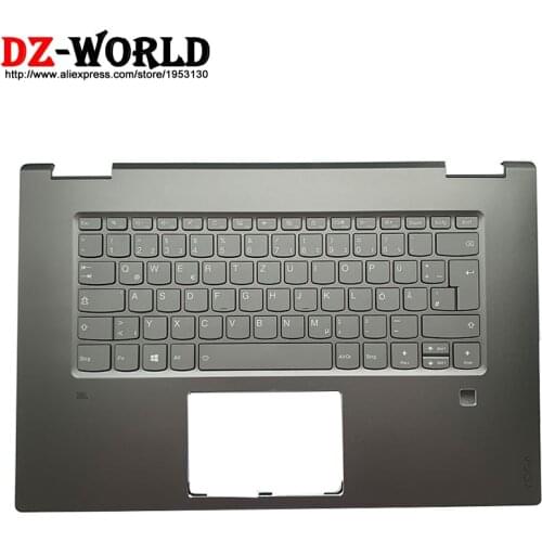 New Original Shell C Cover Palmrest Upper Case With German Backlit Keyboard Touchpad for Lenovo Yoga 720-15IKB Laptop 5CB0N67919