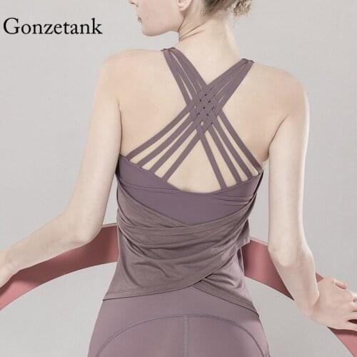 New Womens Yoga Vest Fake Two-piece Sports Vest Workout Clothes Classic Fashion Beauty Back Sports Top Bra Loose Yoga Clothing