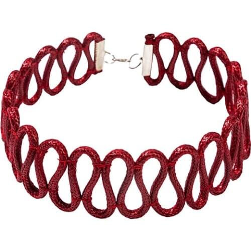 Suicide 2 Quinn Necklaces Cosplay Adults Women Costume Joker Girl Fashion Red Accessories