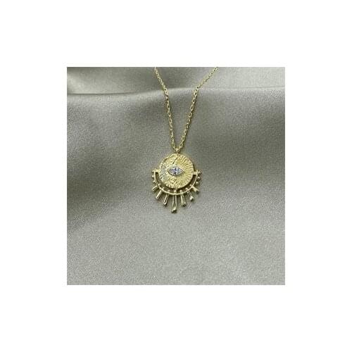 Gold Plated Antique Motif Necklace